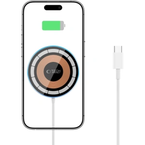 Kup Ładowarka bezprzewodowa Tech-Protect QI15W-A30 Magnetic Magsafe Wireless Charger Silver - THP2774 - {ean13} - Sklep Home Screen