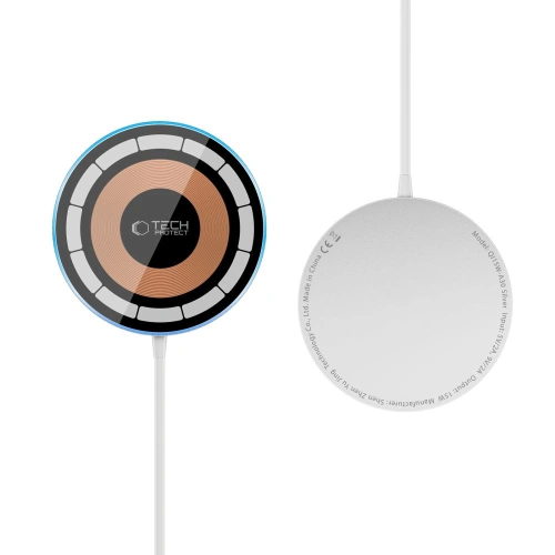 Kup Bezdrátová nabíječka Tech-Protect QI15W-A30 Magnetic Magsafe Wireless Charger Silver - THP2774 - {ean13} - Sklep Home Screen