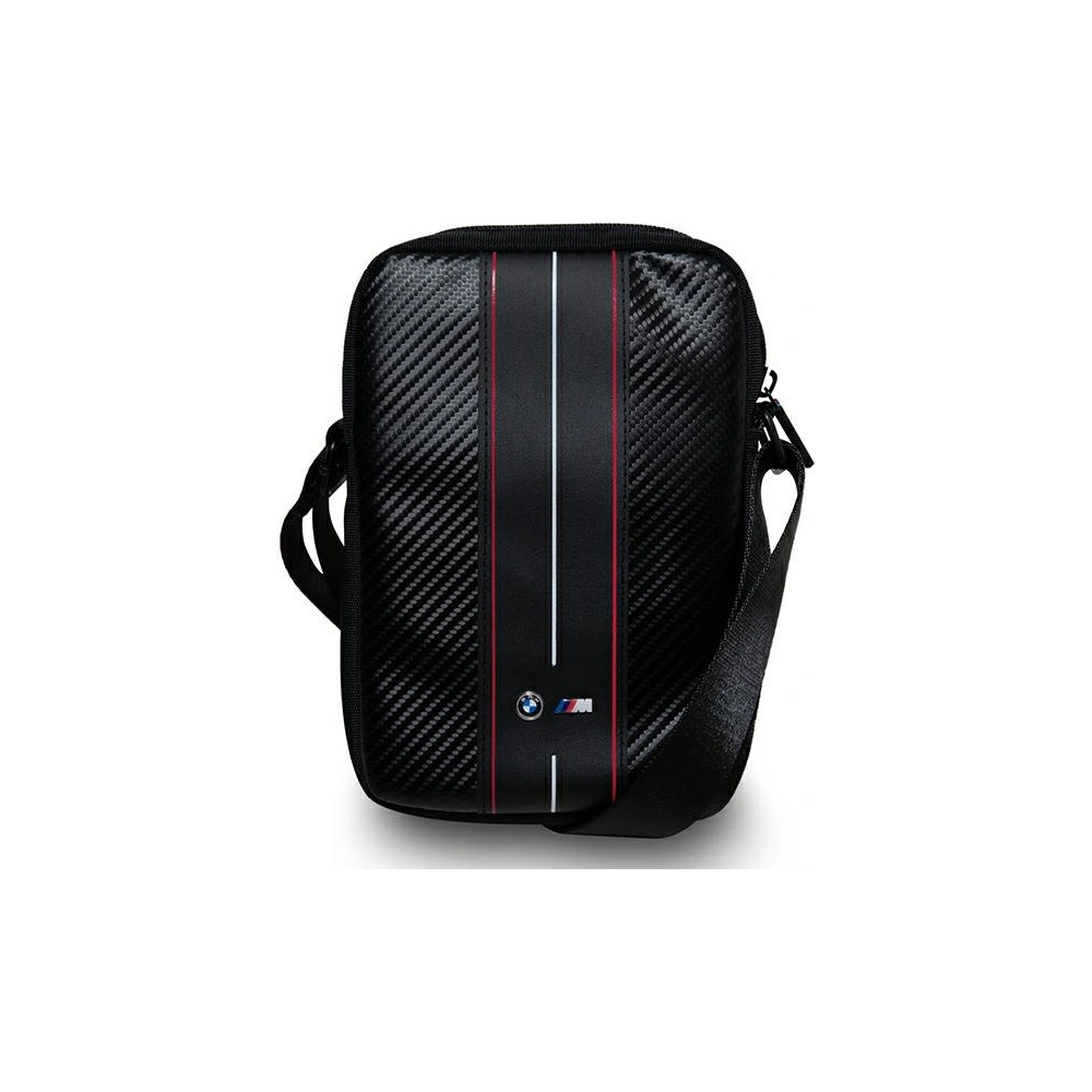 Torebka BMW BMTB10COMSCAKR 10" Carbon Red Stripes czarny/black
