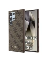 Etui Guess GUHCS24LG4GFBR Samsung Galaxy S24 Ultra kemény tok 4G Fém Arany Logó barna/brown