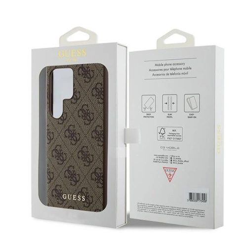 Kup Etui Guess GUHCS24LG4GFBR Samsung Galaxy S24 Ultra hardcase 4G Metal Gold Logo brązowy/brown - GUE3384 - {ean13} - Sklep Home Screen