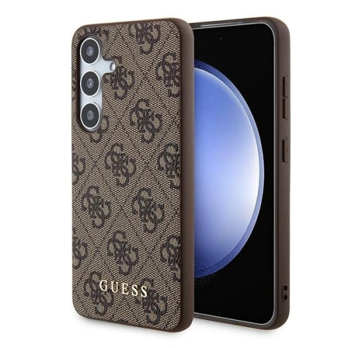 Kup Etui Guess GUHCS24SG4GFBR Samsung Galaxy S24 hardcase 4G Fém Arany Logó barna/brown - GUE3385 - {ean13} - Sklep Home Screen