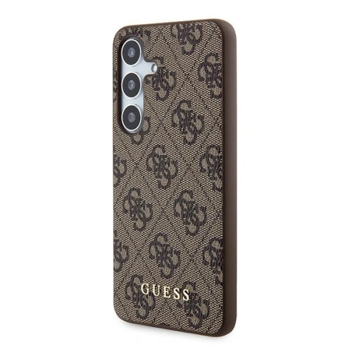 Kup Etui Guess GUHCS24SG4GFBR Samsung Galaxy S24 hardcase 4G Fém Arany Logó barna/brown - GUE3385 - {ean13} - Sklep Home Screen