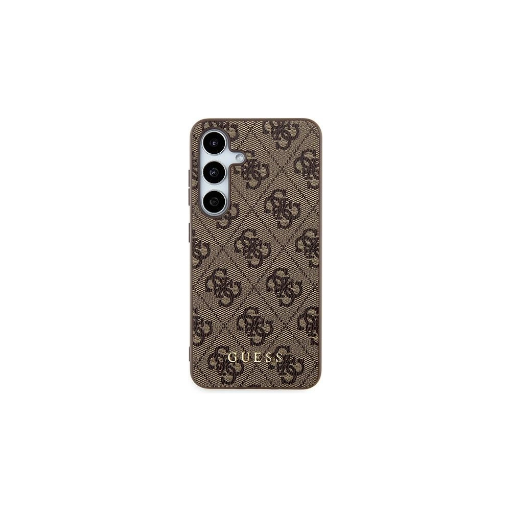 Etui Guess GUHCS24SG4GFBR Samsung Galaxy S24 hardcase 4G Metal Gold Logo brązowy/brown