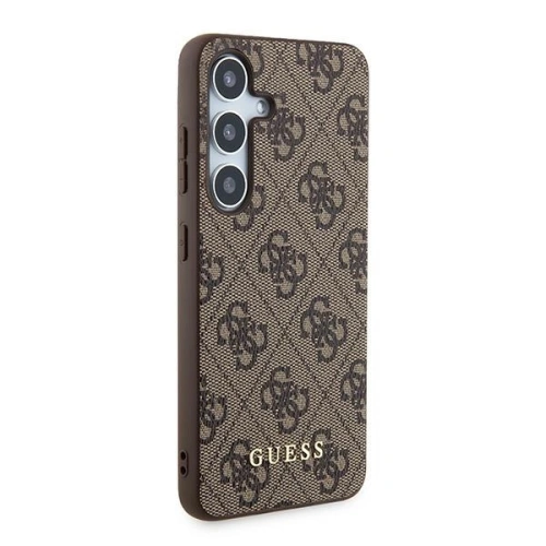 Kup Etui Guess GUHCS24SG4GFBR Samsung Galaxy S24 hardcase 4G Fém Arany Logó barna/brown - GUE3385 - {ean13} - Sklep Home Screen