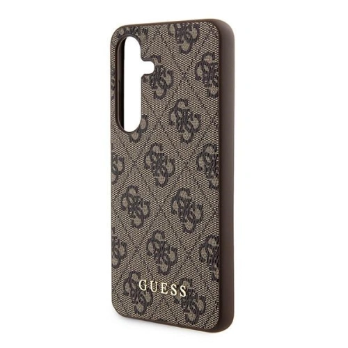 Kup Etui Guess GUHCS24SG4GFBR Samsung Galaxy S24 hardcase 4G Fém Arany Logó barna/brown - GUE3385 - {ean13} - Sklep Home Screen