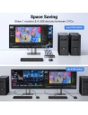 Kup KVM-Switch UGREEN CM664, 3xUSB-A, 2xUSB-B, 2xUSB-C, 3xHDMI, Micro USB schwarz - UGR1824 - {ean13} - Sklep Home Screen