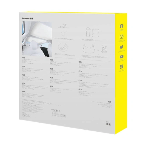 Buy Baseus T-Space dual layer car sun protection for Tesla Model 3 white - BSU4878 - {ean13} - Home Screen Store Europe