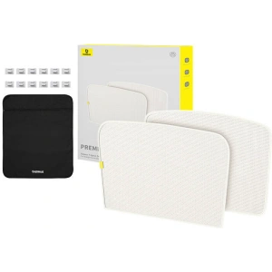 Baseus T-Space dual layer car sun protection for Tesla Model 3 white