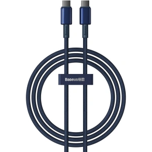 Buy Baseus Tungsten Glod cable USB-C / USB-C 100W 1m blue - BSU4879 - {ean13} - Home Screen Store Europe