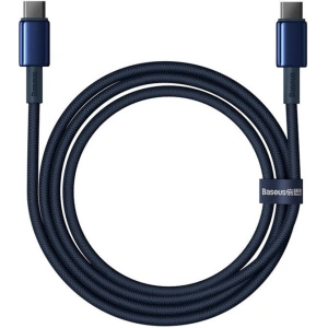 Buy Baseus Tungsten Glod cable USB-C / USB-C 100W 1m blue - BSU4879 - {ean13} - Home Screen Store Europe
