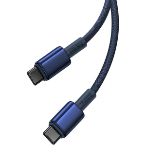 Kup Kabel Baseus Tungsten Glod USB-C / USB-C 100W 1m blau - BSU4879 - {ean13} - Sklep Home Screen