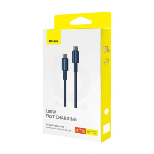 Kup Cablul Baseus Tungsten Glod USB-C / USB-C 100W 2m albastru - BSU4880 - {ean13} - Sklep Home Screen