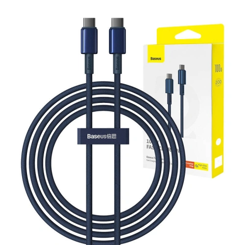 Kup Cablul Baseus Tungsten Glod USB-C / USB-C 100W 2m albastru - BSU4880 - {ean13} - Sklep Home Screen