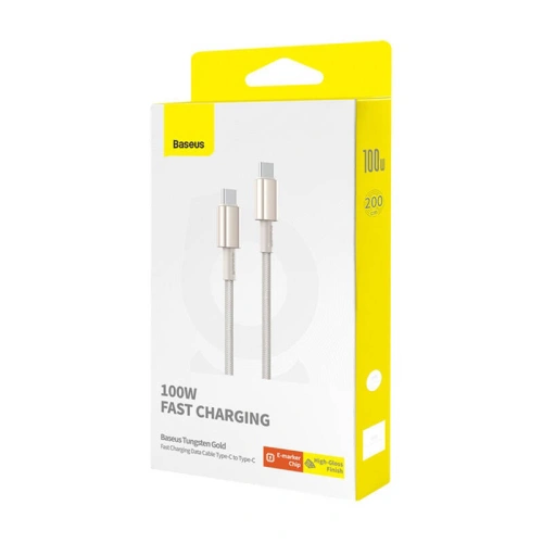 Kup Kabel Baseus Tungsten Glod USB-C / USB-C 100W 2m złoty - BSU4882 - {ean13} - Sklep Home Screen