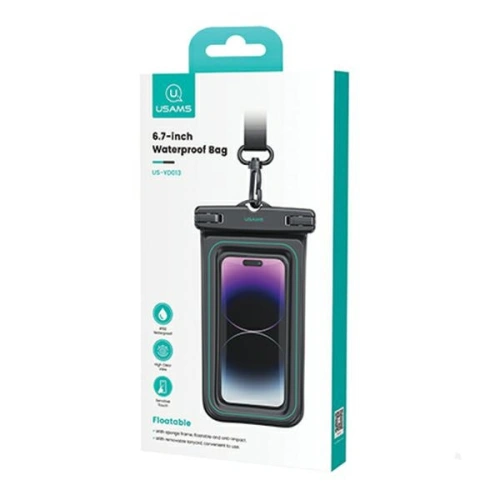 Kup Etui impermeabil USAMS US-YD013 pentru 6.7" IP68 negru/black - USA1097 - {ean13} - Sklep Home Screen