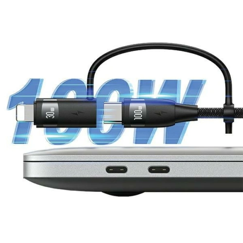 Kup Cablul USAMS US-SJ645 U85 USB-A+USB-C/USB-C, Lightning, microUSB 6w1 1,2m 100W PD Încărcare Rapidă negru/black - USA1098 - {ean13} - Sklep Home Screen