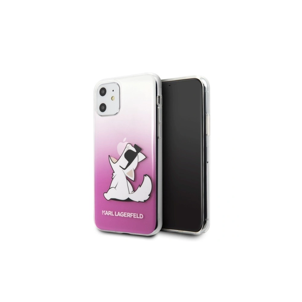 Karl Lagerfeld KLHCN61CFNRCPI iPhone 11 hardcase różowy/pink Choupette Fun