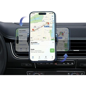 Kup Suport auto pentru grilă USAMS US-ZJ077 rotativ negru/black - USA1100 - {ean13} - Sklep Home Screen