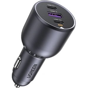 Kup Ładowarka samochodowa UGREEN EC705 USB-A, 2xUSB-C PD QC 3.0 130W czarna - UGR1825 - {ean13} - Sklep Home Screen