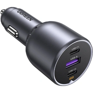 Kup Ładowarka samochodowa UGREEN EC705 USB-A, 2xUSB-C PD QC 3.0 130W czarna - UGR1825 - {ean13} - Sklep Home Screen