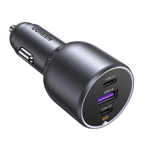 Kup Ładowarka samochodowa UGREEN EC705 USB-A, 2xUSB-C PD QC 3.0 130W czarna - UGR1825 - {ean13} - Sklep Home Screen