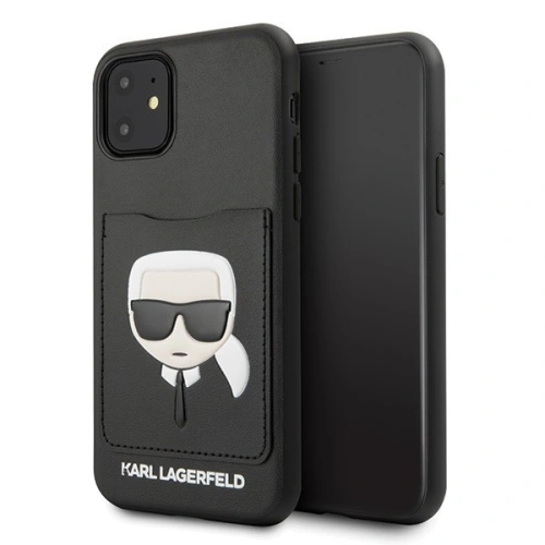 Kup Karl Lagerfeld KLHCN61CSKCBK iPhone 11 Hartschalenetui schwarz/schwarz - KLD140BLK - {ean13} - Sklep Home Screen