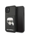 Karl Lagerfeld KLHCN61CSKCBK iPhone 11 Hartschalenetui schwarz/schwarz