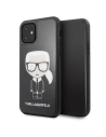Karl Lagerfeld KLHCN61DLFKBK iPhone 11 schwarz/schwarz Hartschalenetui Iconic Karl Glitter