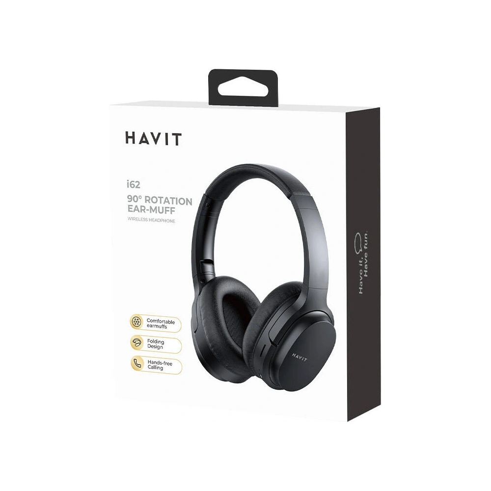 Słuchawki bezprzewodowe nauszne HAVIT I62 Bluetooth 5.1 czarne