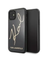 Karl Lagerfeld KLHCN61DLKSBK iPhone 11 black hard case Signature Glitter
