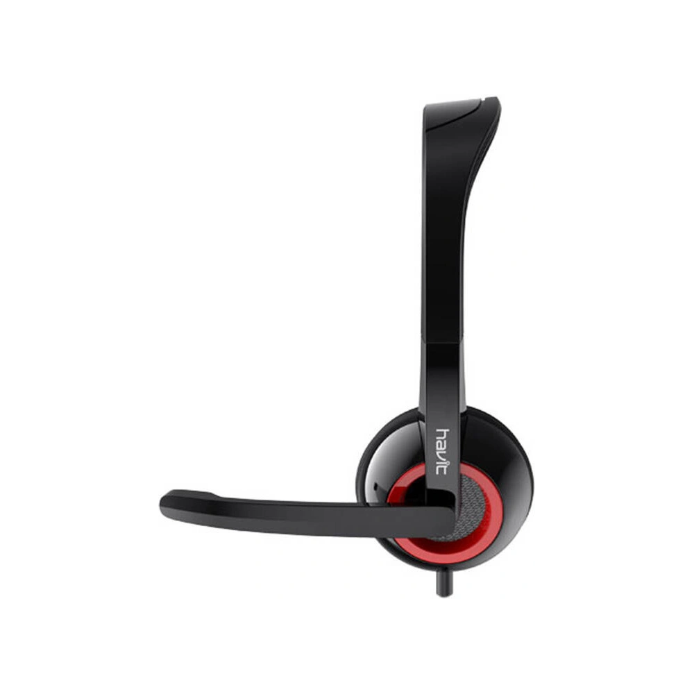 Słuchawki przewodowe nauszne HAVIT H202D z wbudowanym mikrofonem czarne