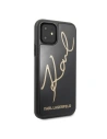 Kup Karl Lagerfeld KLHCN61DLKSBK iPhone 11 schwarz/schwarz Hartschalenetui Signature Glitter - KLD142BLK - {ean13} - Sklep Home Screen