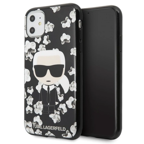 Buy Karl Lagerfeld KLHCN61FLFBBK iPhone 11 black Flower Ikonik Karl - KLD143BLK - {ean13} - Home Screen Store Europe