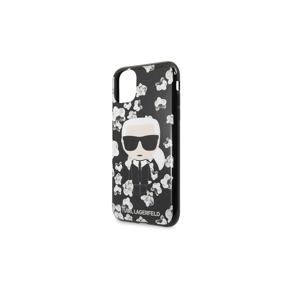 Karl Lagerfeld KLHCN61FLFBBK iPhone 11 czarny/black Flower Ikonik Karl