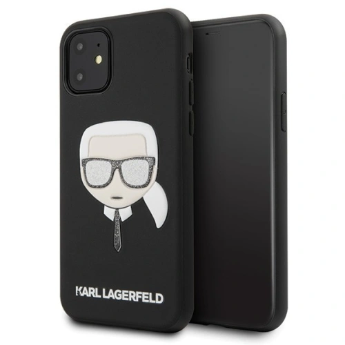 Kup Karl Lagerfeld KLHCN61GLBK iPhone 11 černý/black Iconik Embossed & Glitter - KLD144BLK - {ean13} - Sklep Home Screen