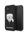Karl Lagerfeld KLHCN61GLBK iPhone 11 black Iconik Embossed & Glitter