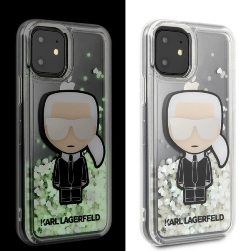 Buy Karl Lagerfeld KLHCN61GLGIRKL iPhone 11 hardcase Ikonik Glitter Glow in the dark - KLD145 - {ean13} - Home Screen Store Europe
