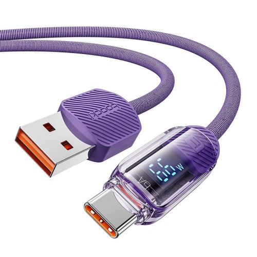 Kup Kabel Toocki TXCTYX05-P USB-A / USB-C 1m FC 66W fioletowy - TCK126 - {ean13} - Sklep Home Screen