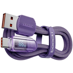 Kup Kabel Toocki TXCTYX05-P USB-A / USB-C 1m FC 66W lila - TCK126 - {ean13} - Sklep Home Screen