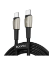 Cablul Toocki TXCTT14- LG01-W2 USB-C / USB-C 2m 140W nichel perlă
