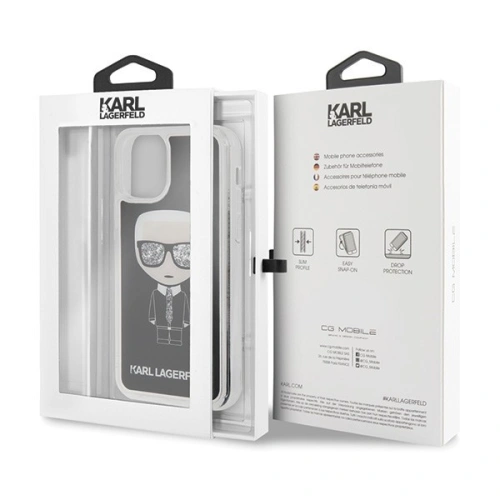 Buy Karl Lagerfeld KLHCN61ICGBK iPhone 11 black Iconic Glitter - KLD146 - {ean13} - Home Screen Store Europe