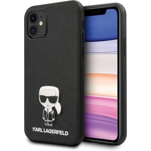 Kup Karl Lagerfeld KLHCN61IKFBMBK iPhone 11 kemény tok fekete/szürke Saffiano Ikonik - KLD147BLK - {ean13} - Sklep Home Screen