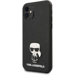 Kup Karl Lagerfeld KLHCN61IKFBMBK iPhone 11 kemény tok fekete/szürke Saffiano Ikonik - KLD147BLK - {ean13} - Sklep Home Screen