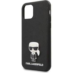 Kup Karl Lagerfeld KLHCN61IKFBMBK iPhone 11 kemény tok fekete/szürke Saffiano Ikonik - KLD147BLK - {ean13} - Sklep Home Screen