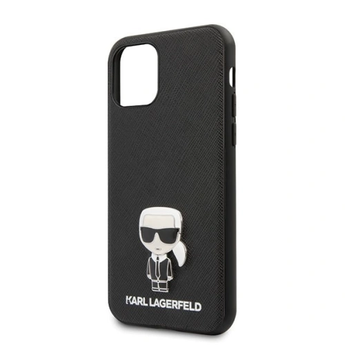 Buy Karl Lagerfeld KLHCN61IKFBMBK iPhone 11 hardcase black Saffiano Ikonik - KLD147BLK - {ean13} - Home Screen Store Europe