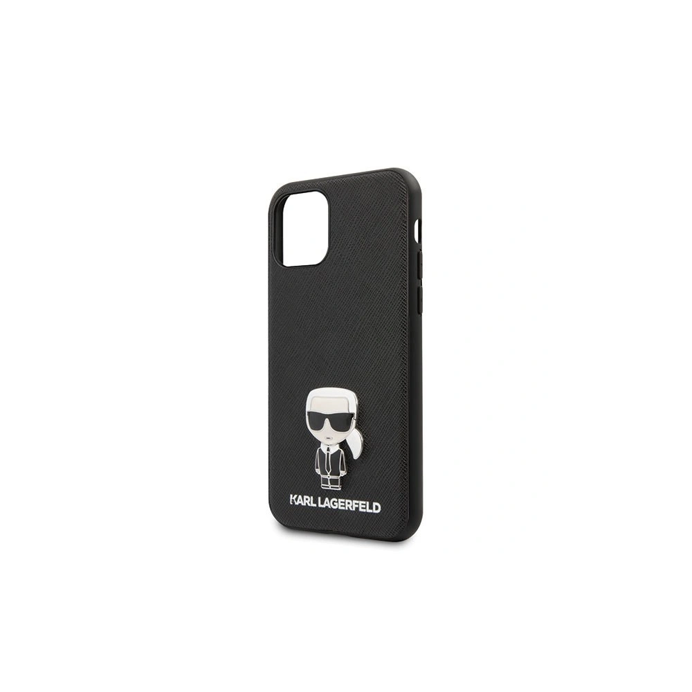 Karl Lagerfeld KLHCN61IKFBMBK iPhone 11 hardcase czarny/black Saffiano Ikonik