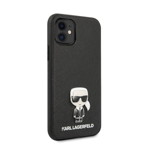 Kup Karl Lagerfeld KLHCN61IKFBMBK iPhone 11 Hartschalenetui schwarz/schwarz Saffiano Ikonik - KLD147BLK - {ean13} - Sklep Home Screen