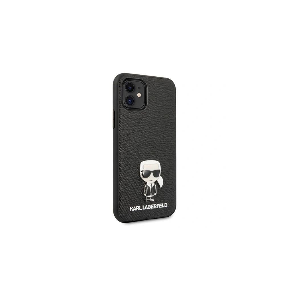 Karl Lagerfeld KLHCN61IKFBMBK iPhone 11 hardcase czarny/black Saffiano Ikonik
