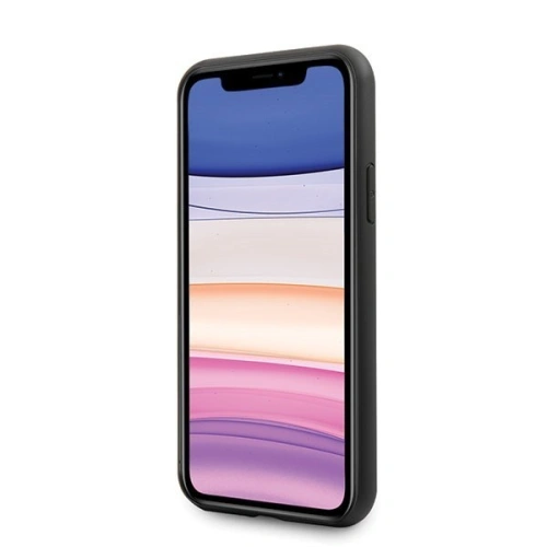 Buy Karl Lagerfeld KLHCN61IKFBMBK iPhone 11 hardcase black Saffiano Ikonik - KLD147BLK - {ean13} - Home Screen Store Europe